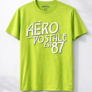 NWOT🔥3For25$🔥| Aeropostale | Mens XL | Lime Graphic Tee
